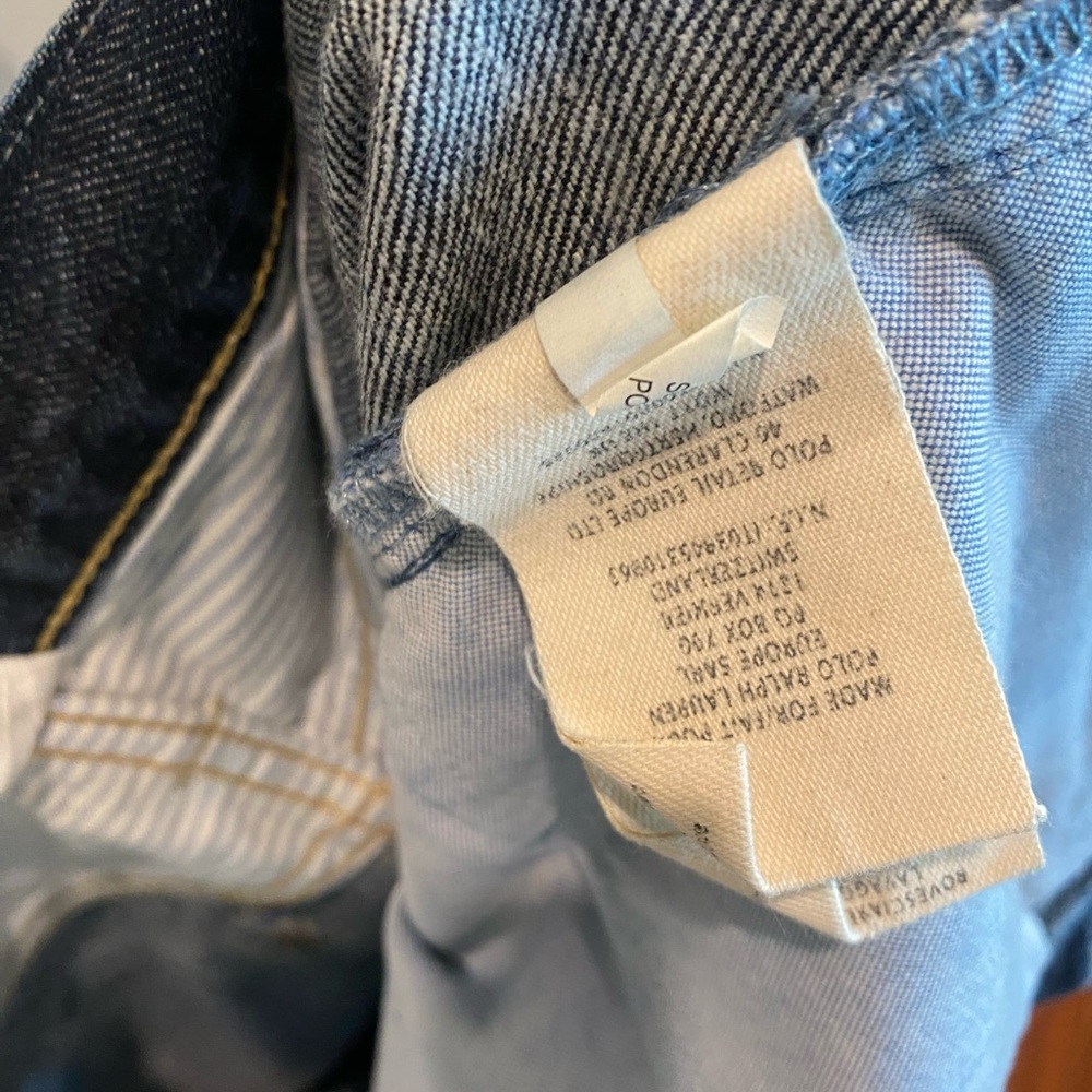 RALPH LAUREN RUGBY PATCHWORK JEANS. - Picture 12 of 13